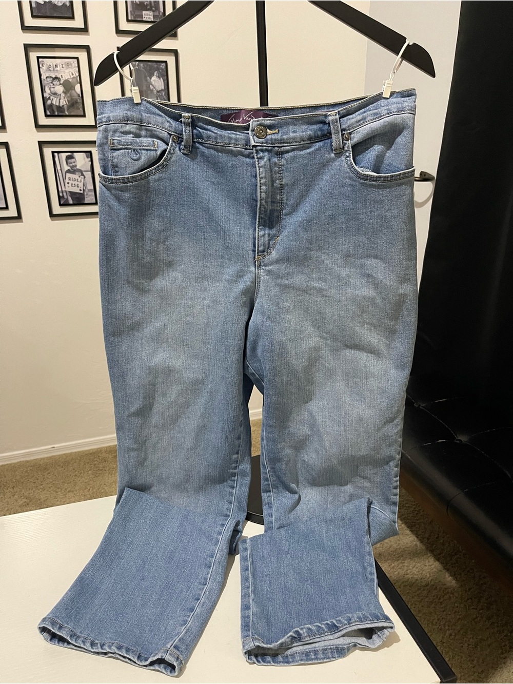 "Amanda" Classic High-Rise Tapered Jeans